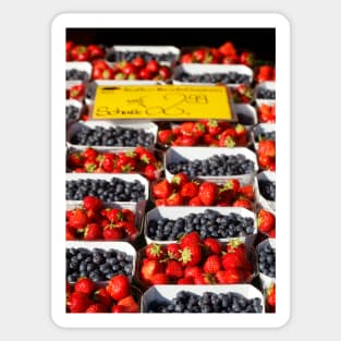 Strawberries, blueberries, peel Sticker